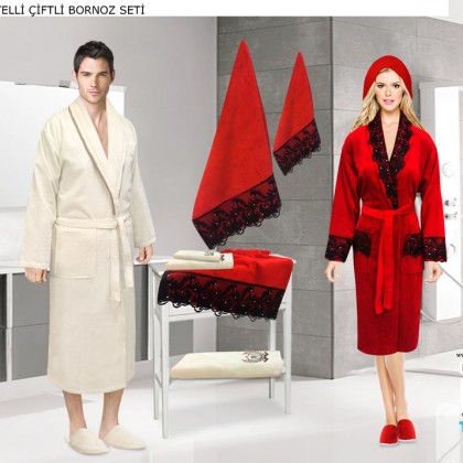 Velvet Family Bathrobe Sets 5